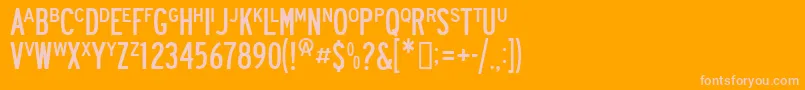 Подробнее о шрифте Roadway Шрифт Roadway – розовые шрифты на оранжевом фоне
