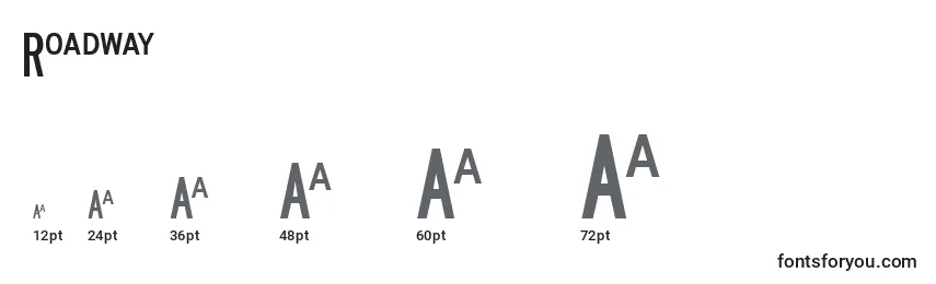 Roadway Font Sizes
