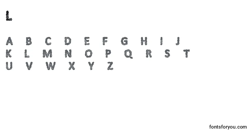 Litfiboldフォント–アルファベット、数字、特殊文字