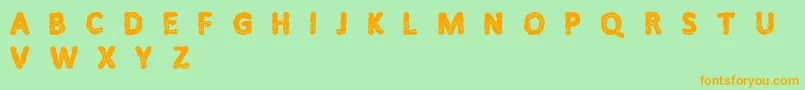 Litfibold Font – Orange Fonts on Green Background