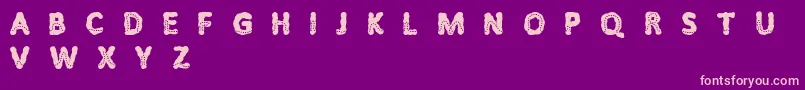 Litfibold Font – Pink Fonts on Purple Background