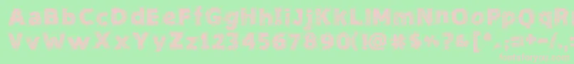 NeedleworkGood Font – Pink Fonts on Green Background