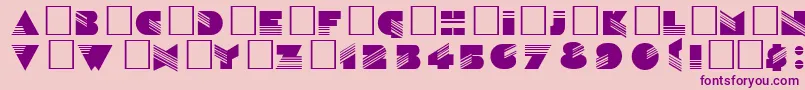 Snl Font – Purple Fonts on Pink Background