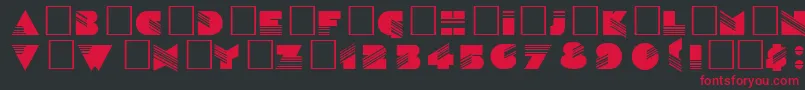 Snl Font – Red Fonts on Black Background