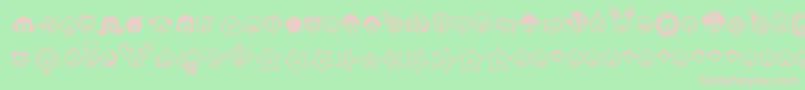 Gleeclub Font – Pink Fonts on Green Background