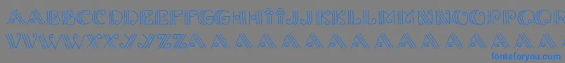 Columnion Font – Blue Fonts on Gray Background