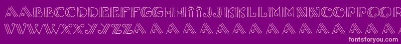 Columnion Font – Pink Fonts on Purple Background