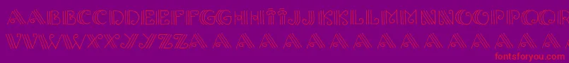 Columnion Font – Red Fonts on Purple Background