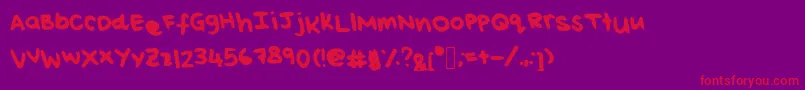 Подробнее о шрифте ReisHandwritingThick Шрифт ReisHandwritingThick – красные шрифты на фиолетовом фоне