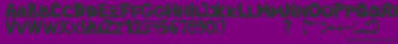 NbObese Font – Black Fonts on Purple Background