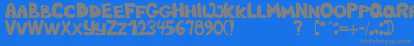NbObese Font – Gray Fonts on Blue Background