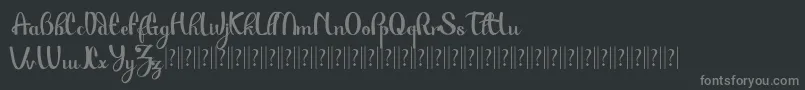 PauloPacito Font – Gray Fonts on Black Background