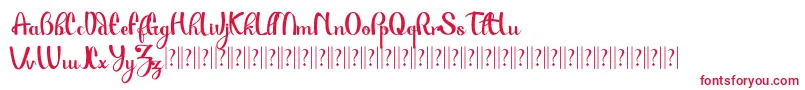 PauloPacito Font – Red Fonts on White Background