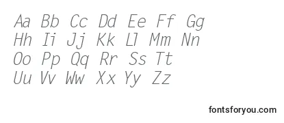 MicrofineSsiItalic Font