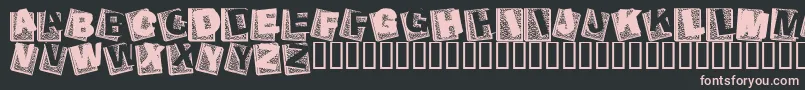 Agend Font – Pink Fonts on Black Background