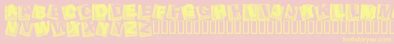 Agend Font – Yellow Fonts on Pink Background