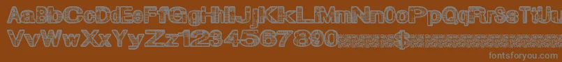 Шрифт Citymagic – серые шрифты на коричневом фоне