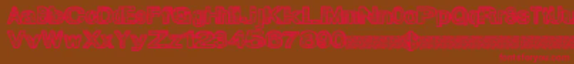 Citymagic Font – Red Fonts on Brown Background
