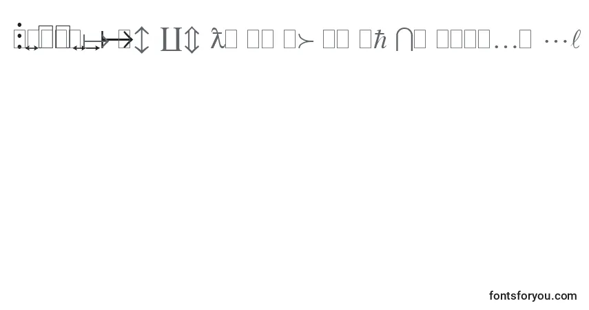 Mtextraフォント–アルファベット、数字、特殊文字