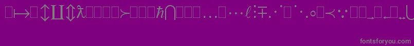 Шрифт Mtextra – серые шрифты на фиолетовом фоне
