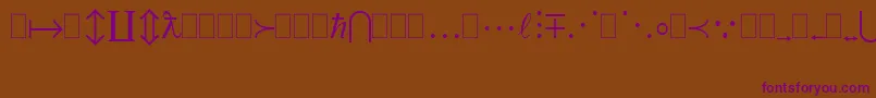 Шрифт Mtextra – фиолетовые шрифты на коричневом фоне