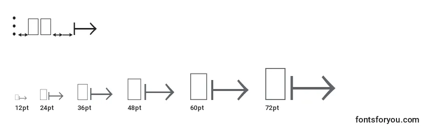 Mtextra Font Sizes