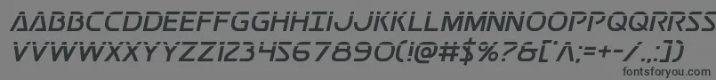 Шрифт Postmasterlaser – чёрные шрифты на сером фоне