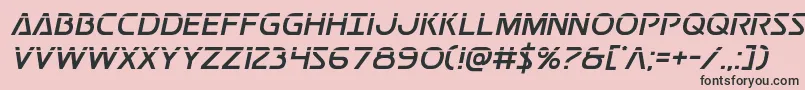 Postmasterlaser Font – Black Fonts on Pink Background