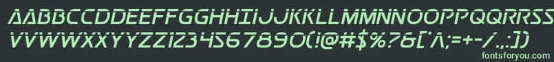 Postmasterlaser Font – Green Fonts on Black Background