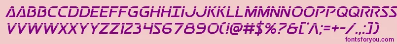 Postmasterlaser Font – Purple Fonts on Pink Background