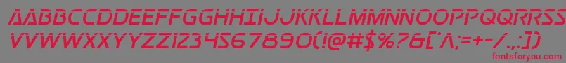 Postmasterlaser Font – Red Fonts on Gray Background