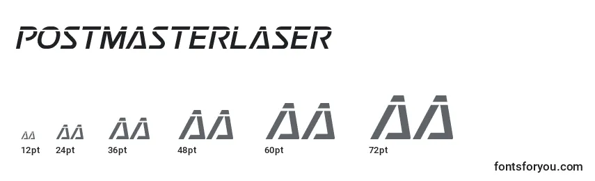 Postmasterlaser Font Sizes