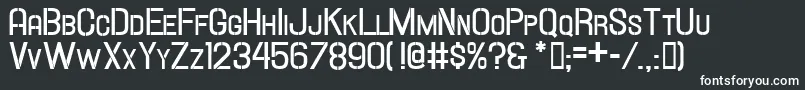Hallandalestencilboldsc Font – White Fonts on Black Background