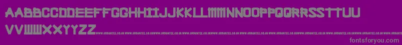 BleakChop Font – Gray Fonts on Purple Background