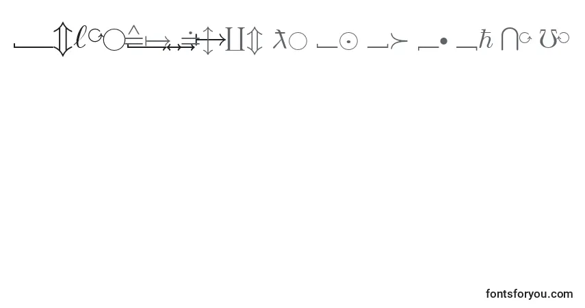 Шрифт EuclidExtra – алфавит, цифры, специальные символы