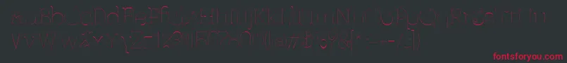 Ferrica Font – Red Fonts on Black Background