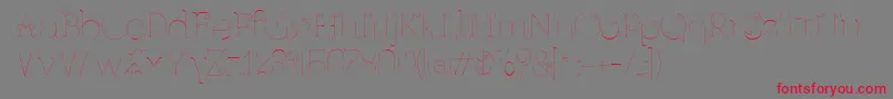 Ferrica Font – Red Fonts on Gray Background