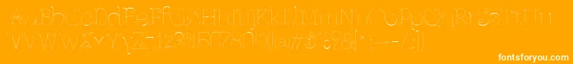 Ferrica Font – White Fonts on Orange Background