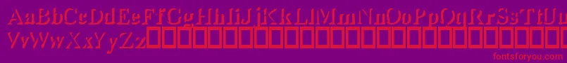 ShadyLady Font – Red Fonts on Purple Background