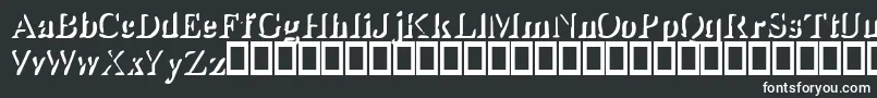 ShadyLady-fontti – valkoiset fontit mustalla taustalla