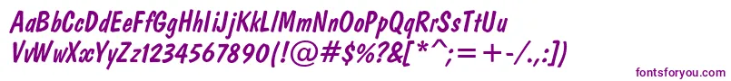 Domi Font – Purple Fonts on White Background