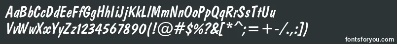 Domi Font – White Fonts on Black Background