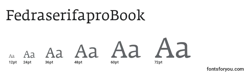 Размеры шрифта FedraserifaproBook
