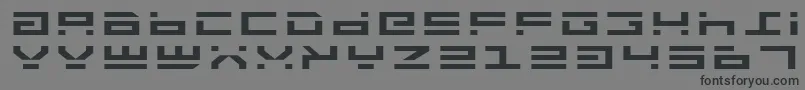 Шрифт RocketTypeExpanded – чёрные шрифты на сером фоне