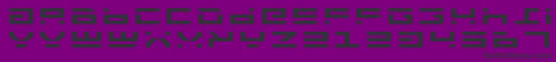 RocketTypeExpanded-Schriftart – Schwarze Schriften auf violettem Hintergrund