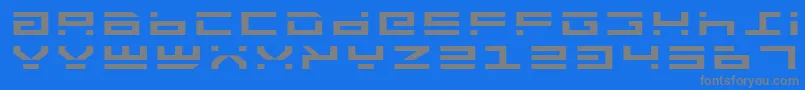 Шрифт RocketTypeExpanded – серые шрифты на синем фоне