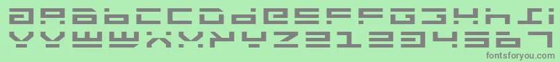 Шрифт RocketTypeExpanded – серые шрифты на зелёном фоне