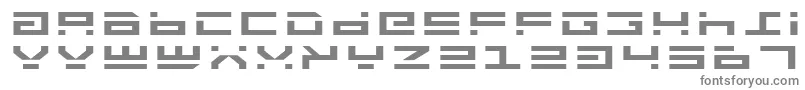 フォントRocketTypeExpanded – 白い背景に灰色の文字