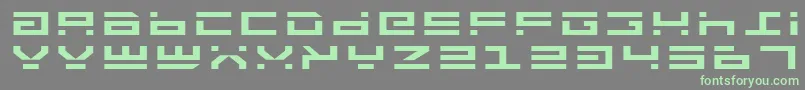 Шрифт RocketTypeExpanded – зелёные шрифты на сером фоне