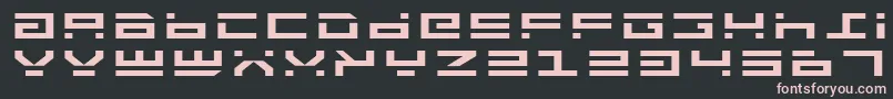 Шрифт RocketTypeExpanded – розовые шрифты на чёрном фоне